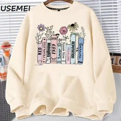 1989 Music Album Sweatshirt Book Lovers Pullover TTPD Country Music Hoodie Albums As Books Bookish FOLK Music Sweatshirts