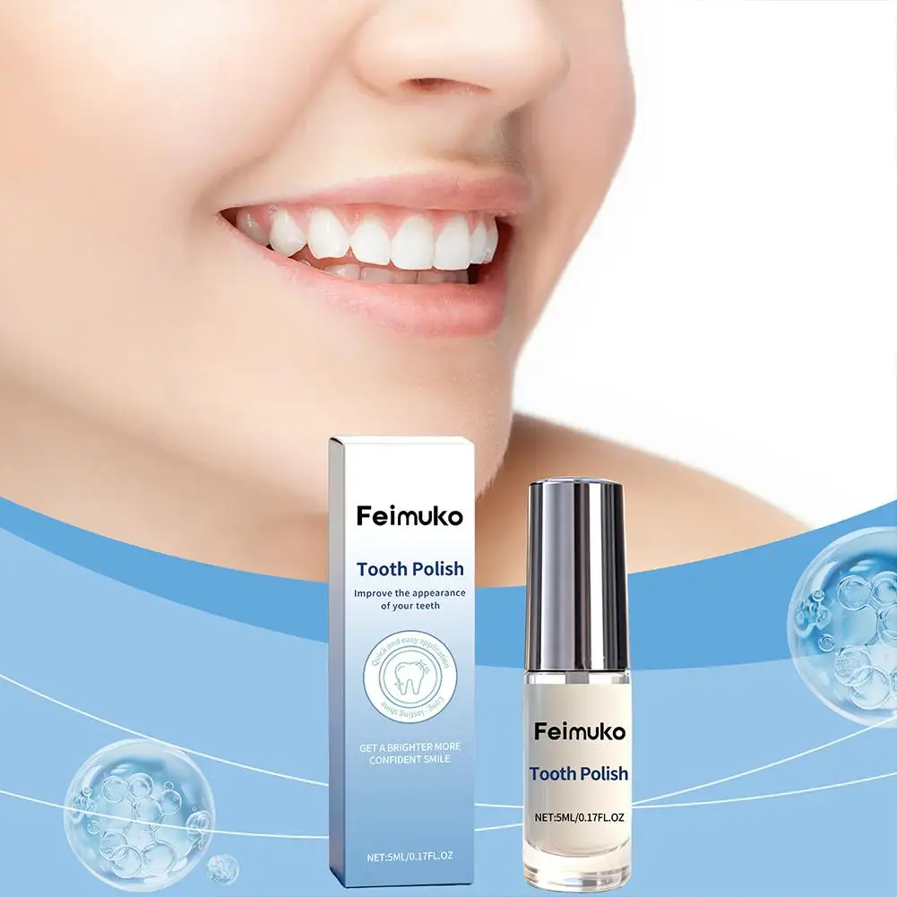 Daily Tooth Polish Paint Cosmetic Formula for Brighter-Looking Teeth Temporary Effect Safe Gentle Freshens Breath On-the-Go Care