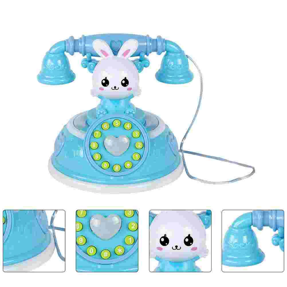 Simulation Telephone Toy Kids Retro Cartoon Phone Role Play House Toys Safe Quality Material Early Education Gift