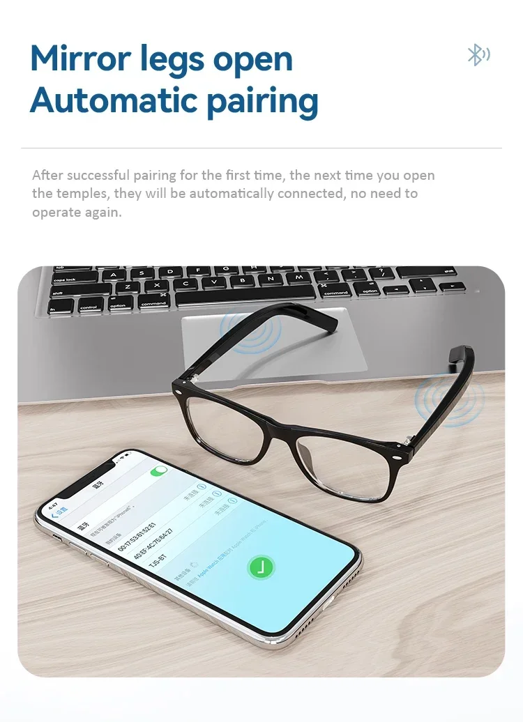 Смарт-очки с поддержкой Bluetooth и голосовых вызовов, беспроводная водонепроницаемая Bluetooth-гарнитура с дистанционным управлением для воспроизведения музыки, для мужчин и женщин