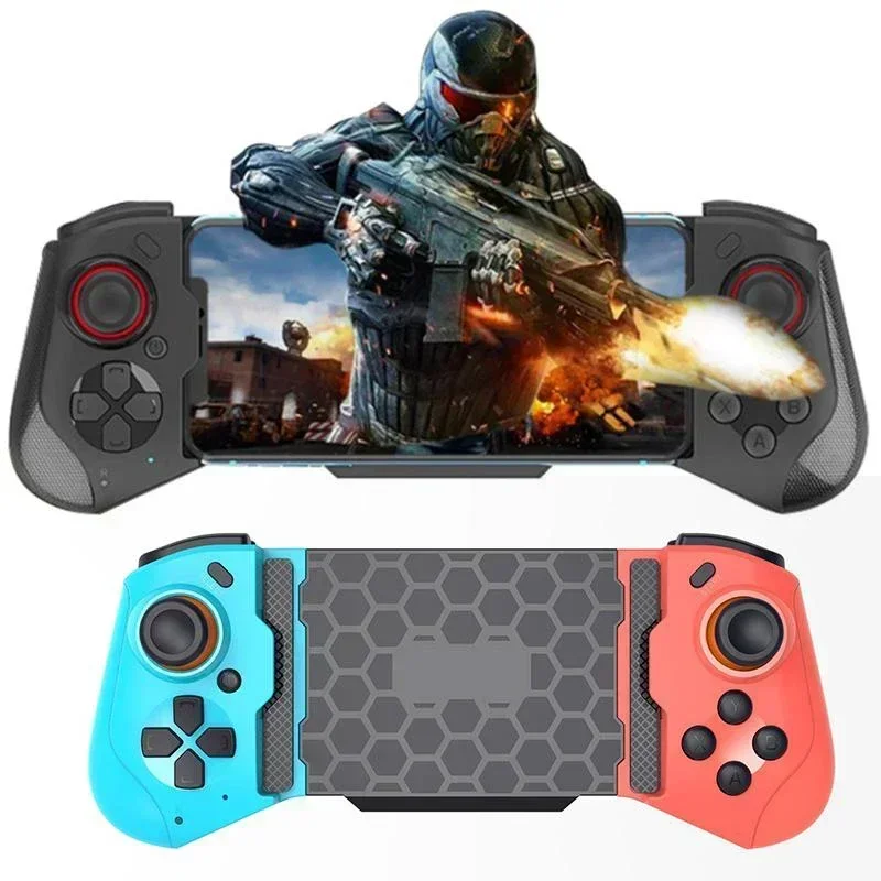 Bluetooth Wireless Gamepad Dual Mode Gaming Controller Stretch Joystick For PC iOS Android Mobile Phone Game Device