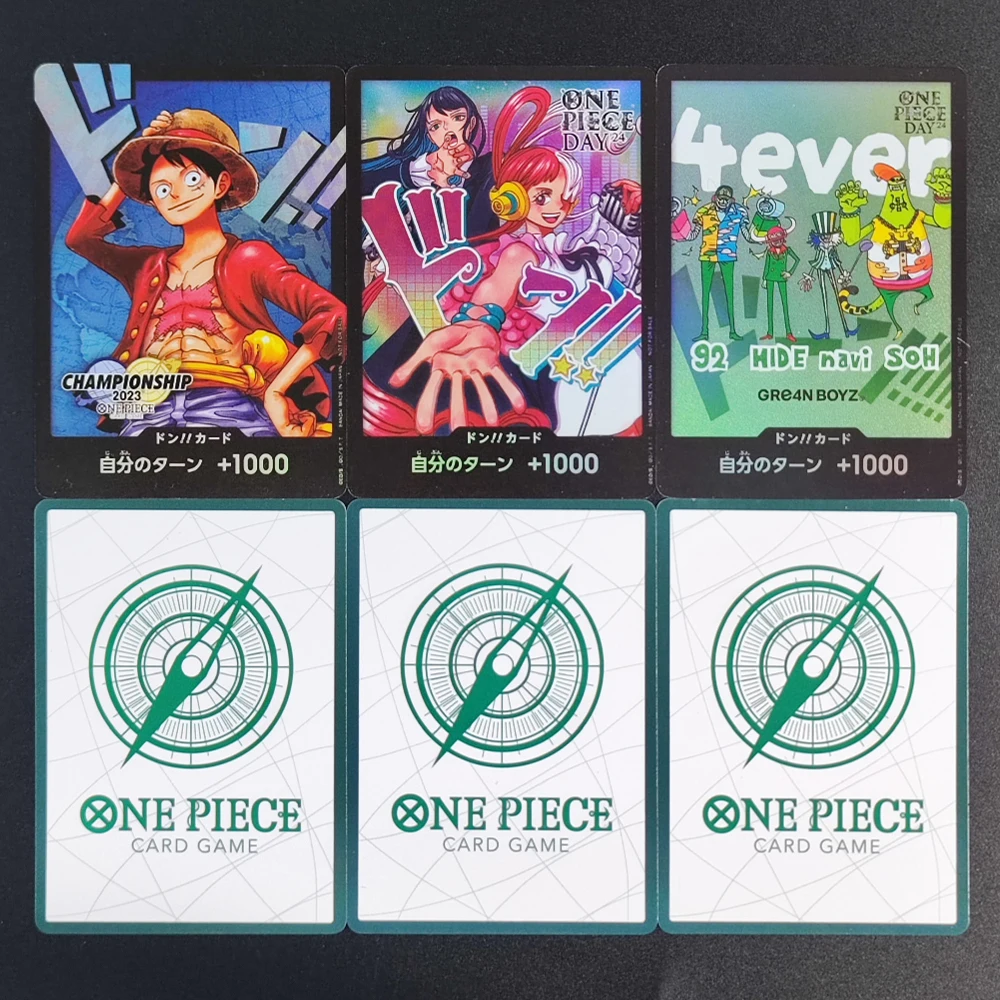 

Self Made Proxy One Piece OPCG TCG Japanese DON!! Финал мира по футболу Луффи 2023, коллекция аниме-игр, игрушка-флеш-карта