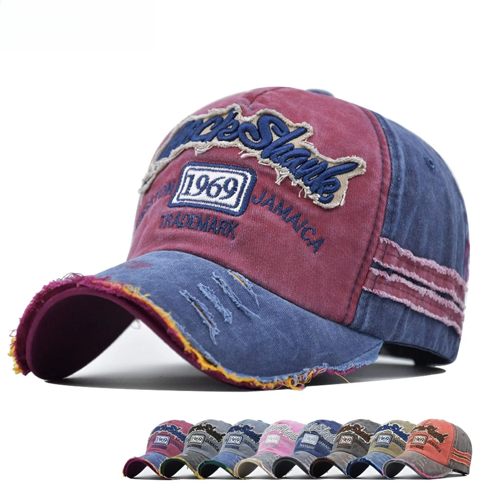 غسلها القطن 1969 التطريز قبعات البيسبول للنساء الرجال الرياضة أقنعة خمر Snapback قبعة للجنسين في سن المراهقة الهيب هوب قبعة العظام أبي قبعة