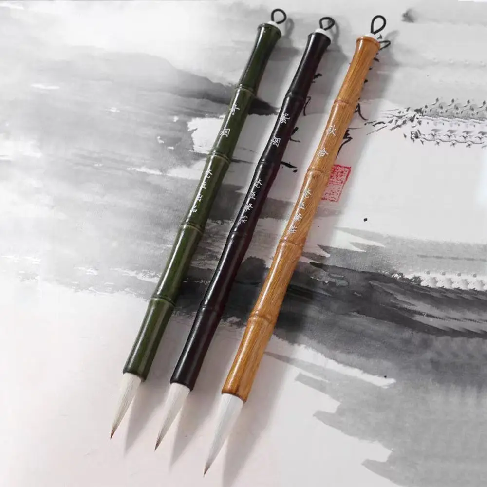 

Масло, акварель, кисть для китайской каллиграфии, картина маслом, волчья шерсть, кисть для письма, бамбуковая художественная кисть, инструмент для рисования