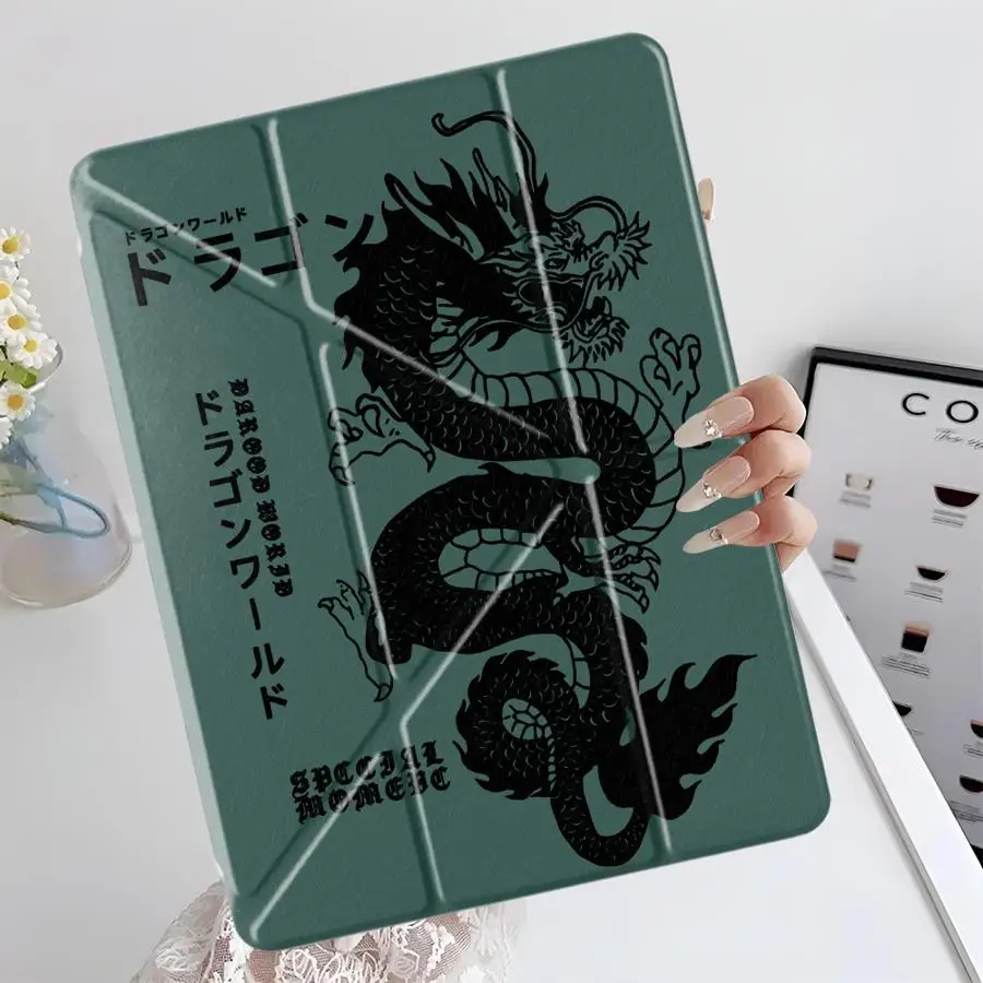 

Cool Dragon World Tablet Case For iPad Pro 2025 Pro 11th 10th 9th 8th 7th 12.9inch Mini 6 7 Air 4 5 M3 M2 1 2 M4 11inch Y-Fold