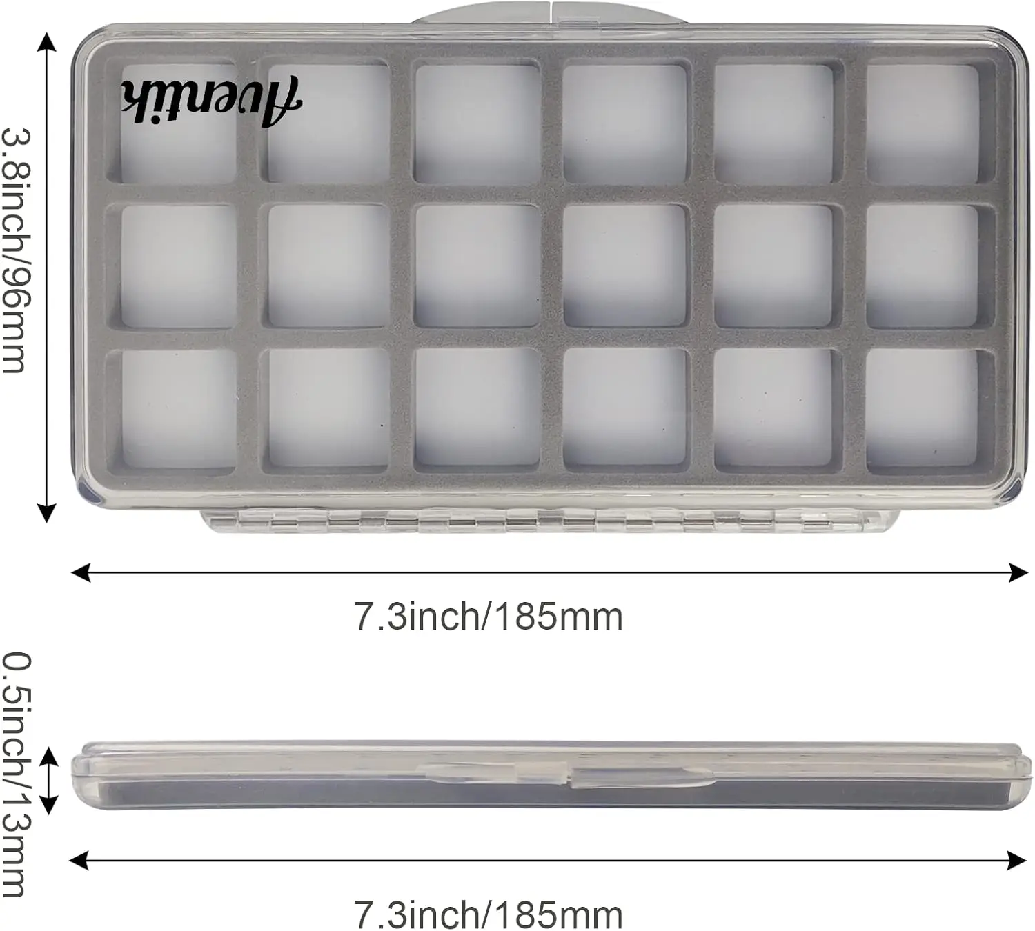 Aventik Fly Fishing Boxes Magnetic Pad Compartments Fly Box Foam Boxes Super Slim Transparent Design Fly Tying Box