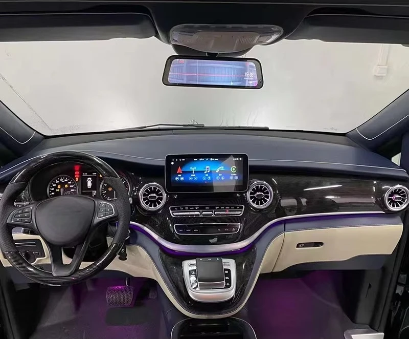 ترقية لوحة الأدوات المعدلة لوحدة التحكم في السيارات المركزية مع شاشة تعمل باللمس لمرسيدس بنز Vclass Vito W447 #3