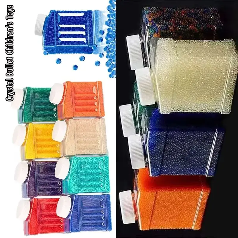 Wysokiej jakości kulki żelowe z kryształowej gliny do pistoletów żelowych i wodnych, kolorowe kulki z gliny kryształowej.