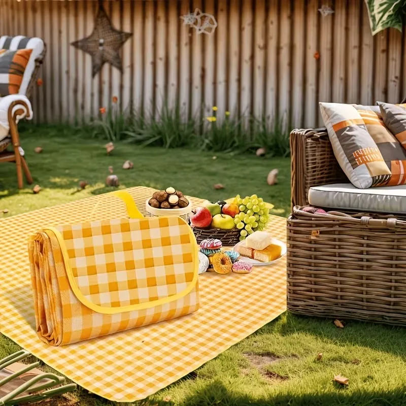 

Outdoor Picnic Mat Waterproof Moisture-Proof Camping Ground Mat Thickened Picnic Blanket for Outdoor Activities and Grass Land