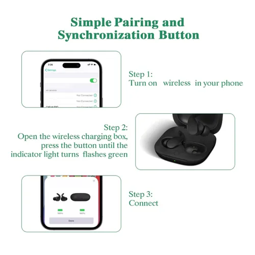 Imagen 2 del producto Estación de carga de auriculares, estuche de carga inalámbrico apto para Fit Pro, batería integrada de 700mAh, estuche para auriculares portátil, estuche para auriculares negro