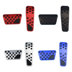 2PCS Aluminum Automatic Transmission Car Foot Gas Brake Pedals Cover Kit for Dodge Charger 2009-2019