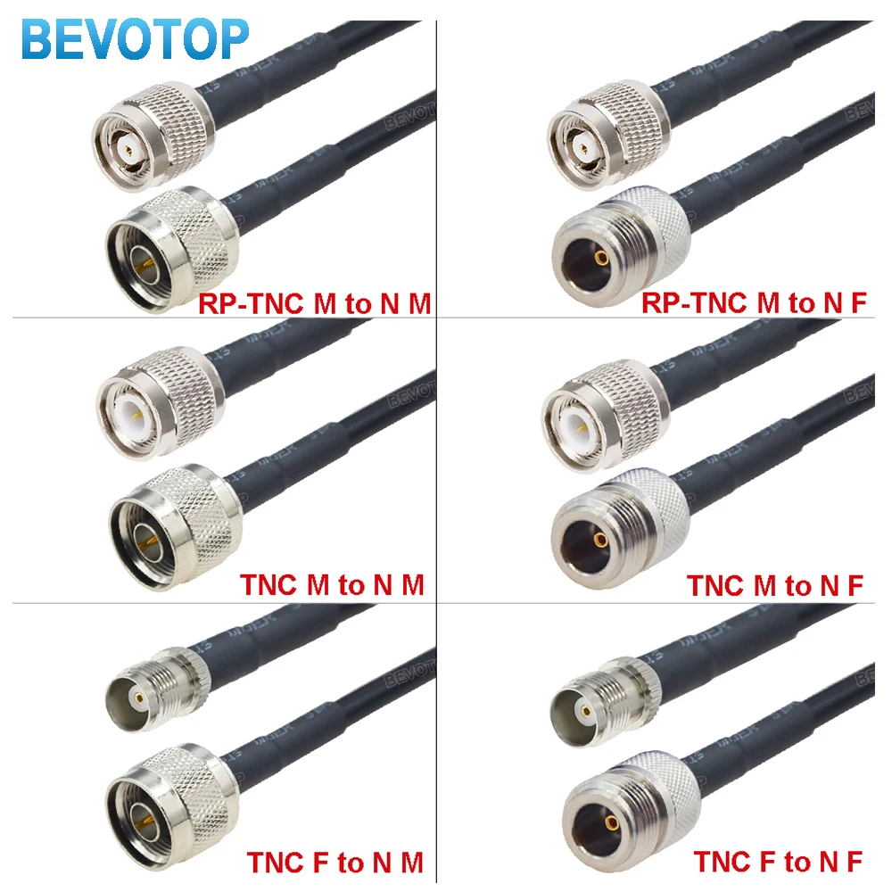 1PCS LMR300 Cable N to TNC Type Male to Male, Male to Female, Female to Female Low Loss RF Coaxial LMR-300 50-5 Jumper 15CM~30M