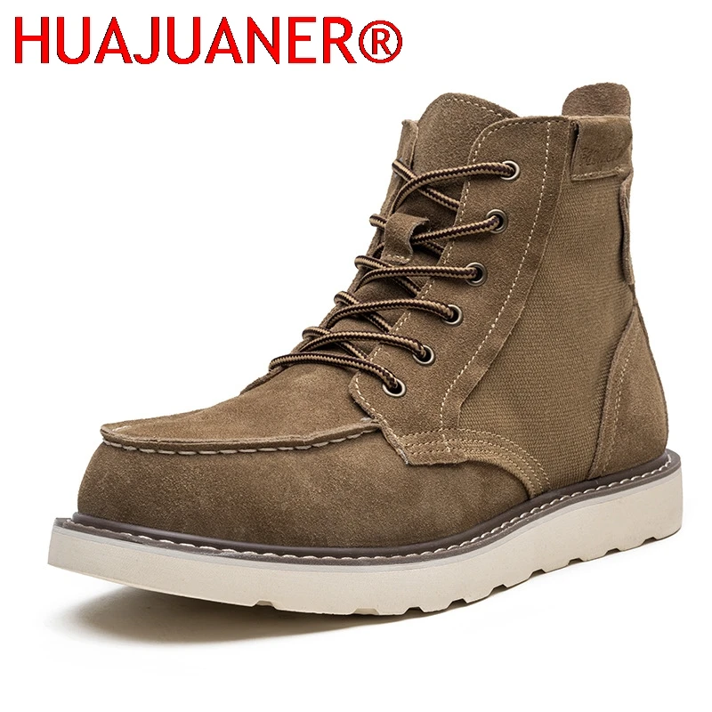 Outdoor Men Hiking Shoes Waterproof Tactical Leather Hunting Boots Desert Camping Sneakers Ankle Men Trekking Casual Shoes