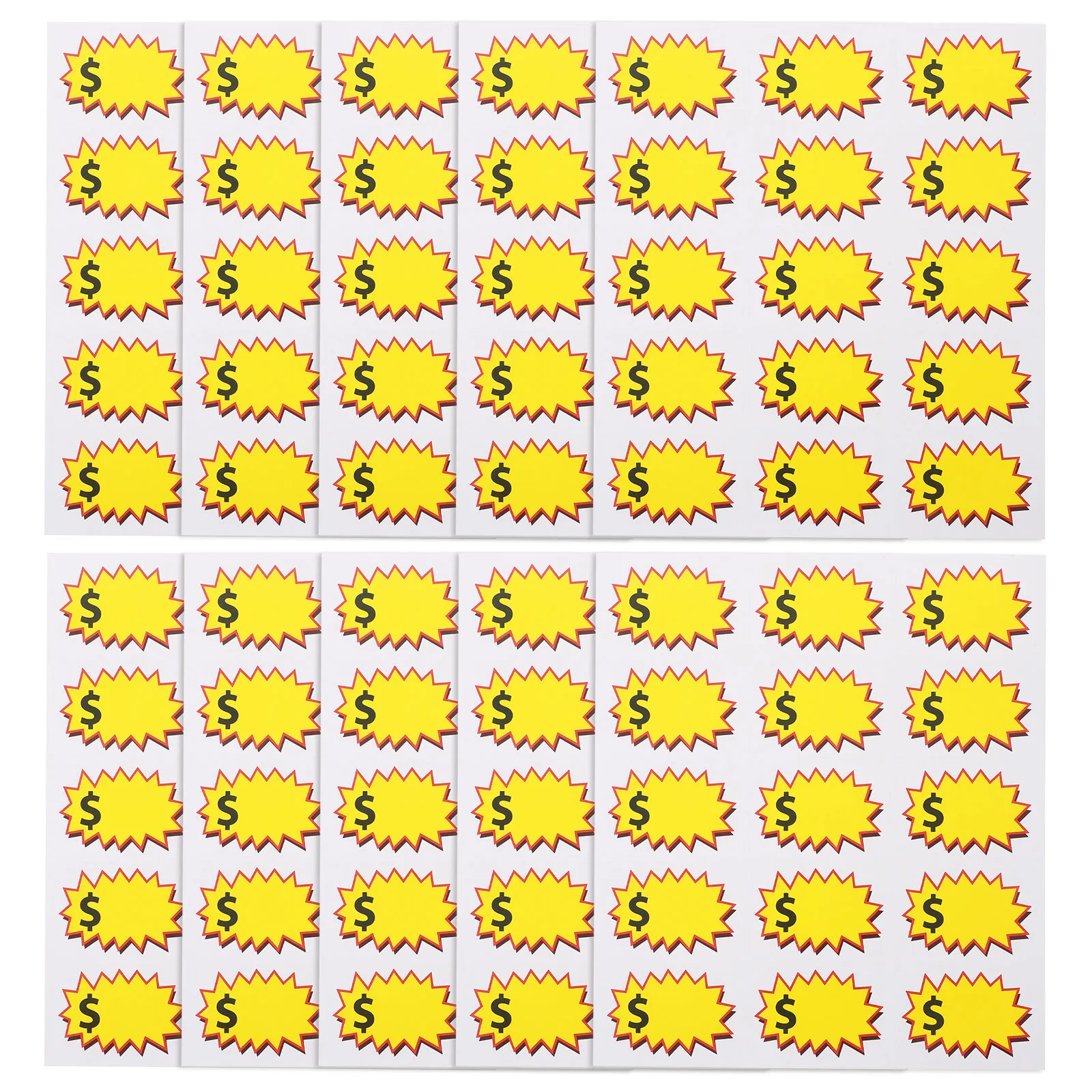 

10 листов, гаражная распродажа, наклейки с ценой, плакат, украшения, этикетки для розничных товаров