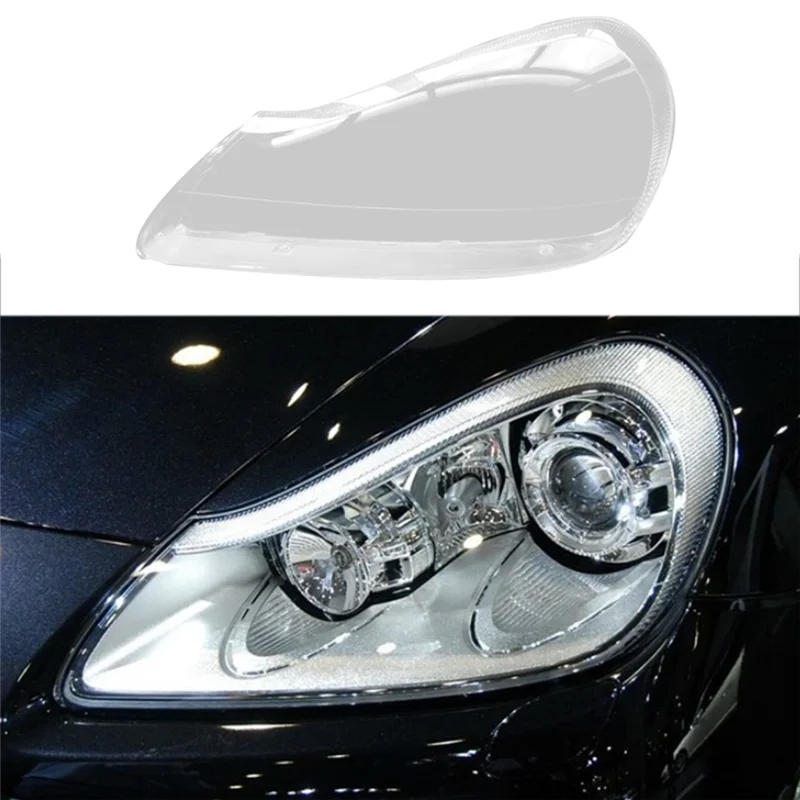 

AR-Car Headlight Shell Lamp Shade Transparent Lens Cover Headlight Cover For Porsche Cayenne 2007-2010