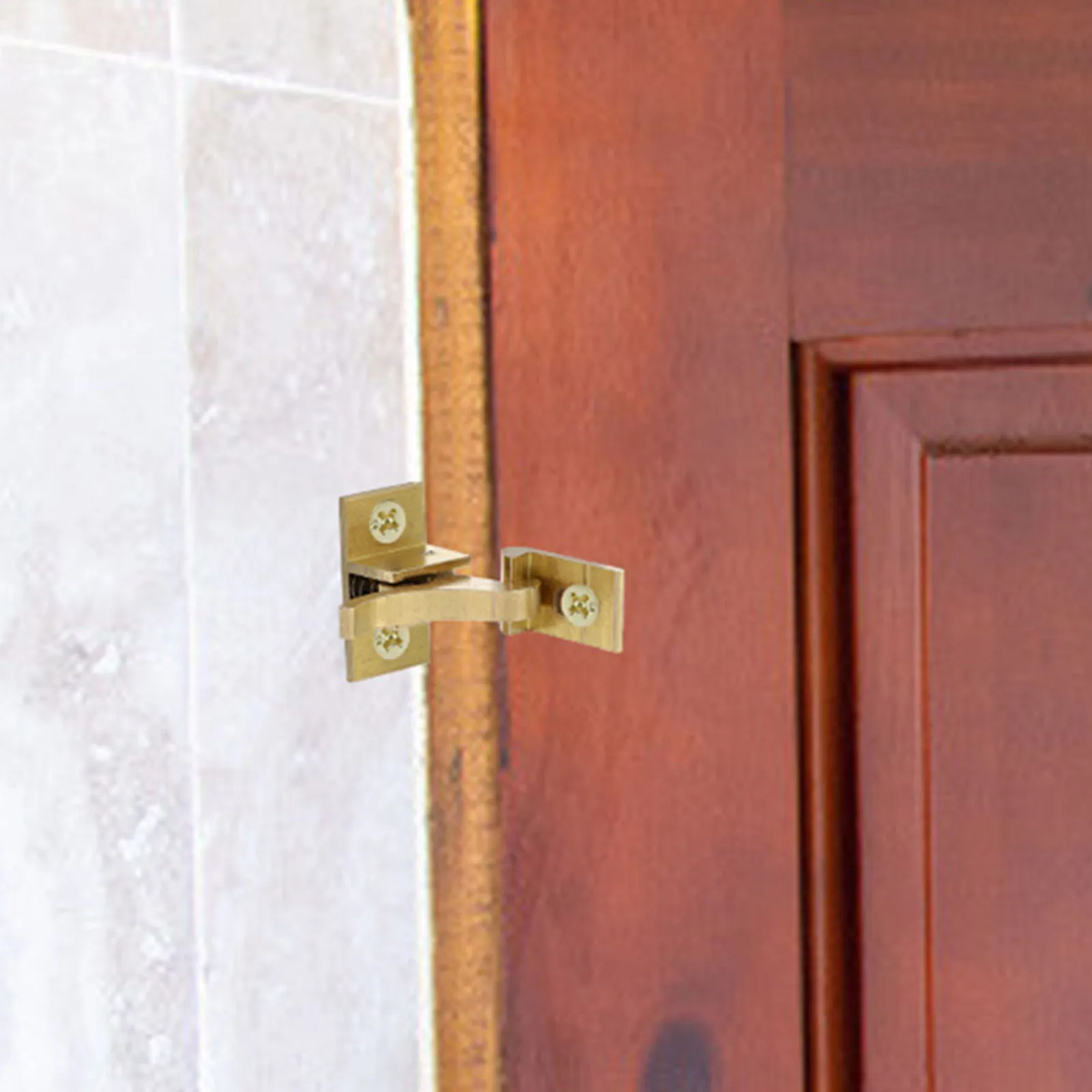 

4pcs Copper Door Latch Cabinet Catch For Window Rv Bathroom Bedroom 90 Degree Elbow Latch Lock Shed Garage Doors