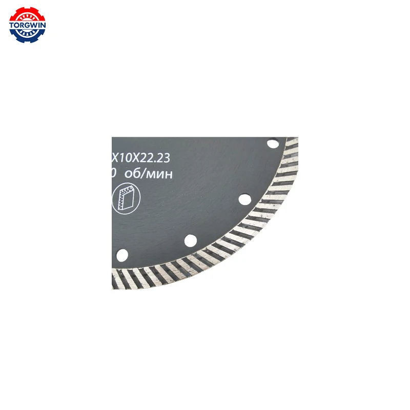 125-230mm turbine Hot Pressed Sintering Diamond Saw Blade Cutting Disc corrugation For Tile Marble Granite Brick Concrete