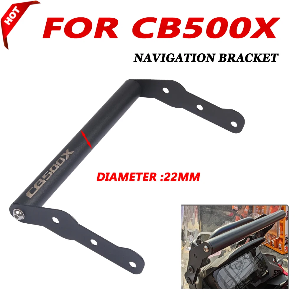 Motorcycle Windshield GPS Navigation Bracket SMART Mobile Phone Adapt Plate Bracket For Honda CB500X CB500 X CB 500X 2016 - 2024