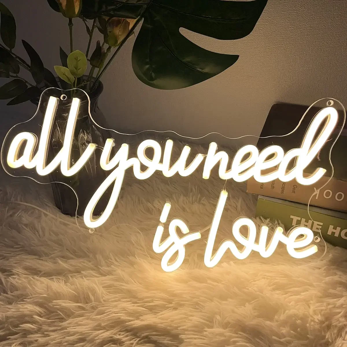

All You Need Is Love Неоновая вывеска Настенная свадебная клубная вечеринка Неоновый свет Магазин Домашняя спальня Пещера Светодиодная подвесная неоновая вывеска на день рождения