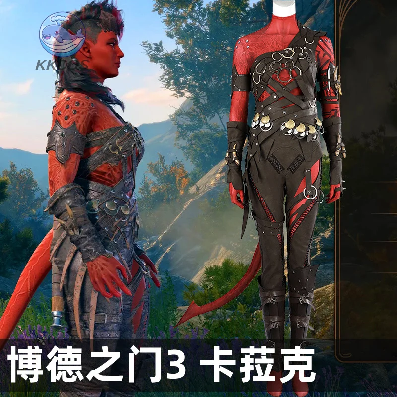 

Костюм для косплея Baldur Karlach Gate 3, костюмы Karlach, женский игровой костюм для ворот, полный набор и отдельные предметы продаются KKCos