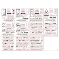 French Words Transparent Clear Stamps for DIY Scrapbooking/Card Making Fun Decoration Supplies A0391