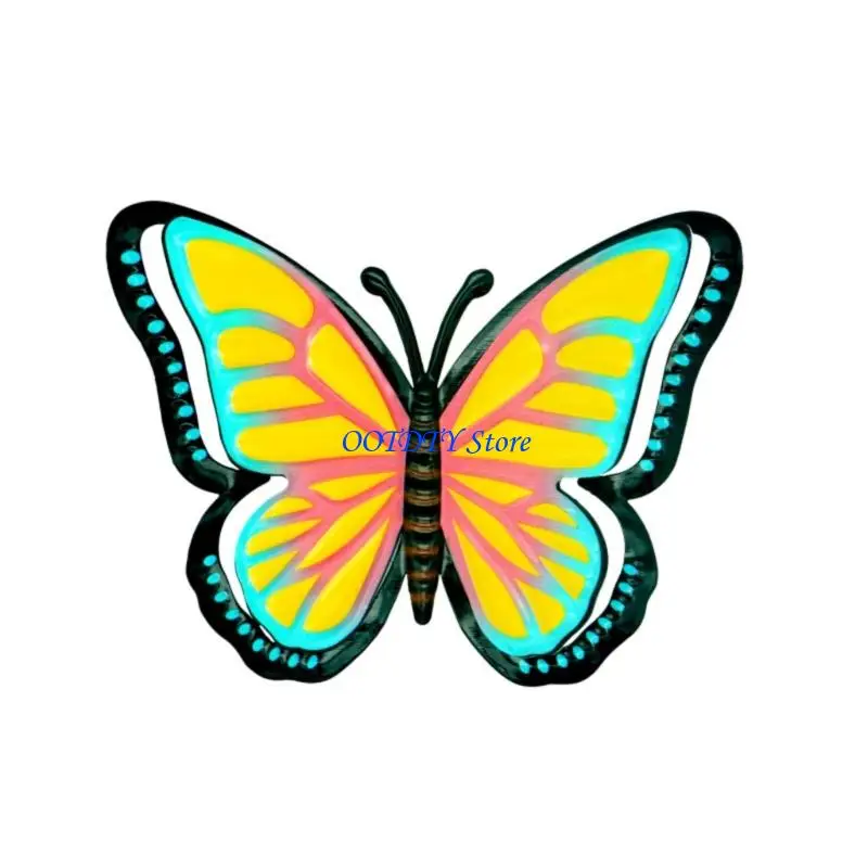 367A Colorful Garden Themed Metal Insect Artwork Decorative Wall Mounted Display