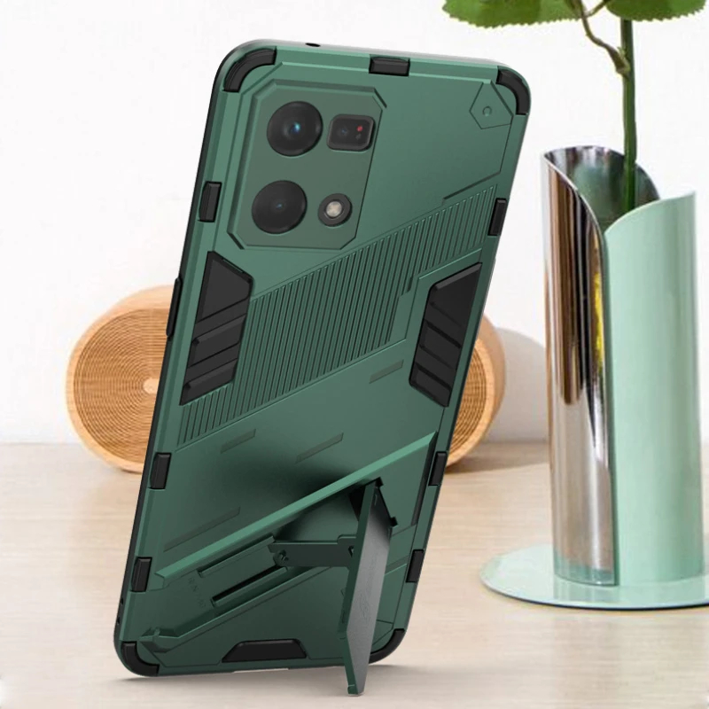 For OPPO Reno8 7 6 4G Case Shockproof Armor Back Cover Case For OPPO Reno 5 6 Z 5Z 6Z Anti-Fall Protect Kickstand Coque Cases