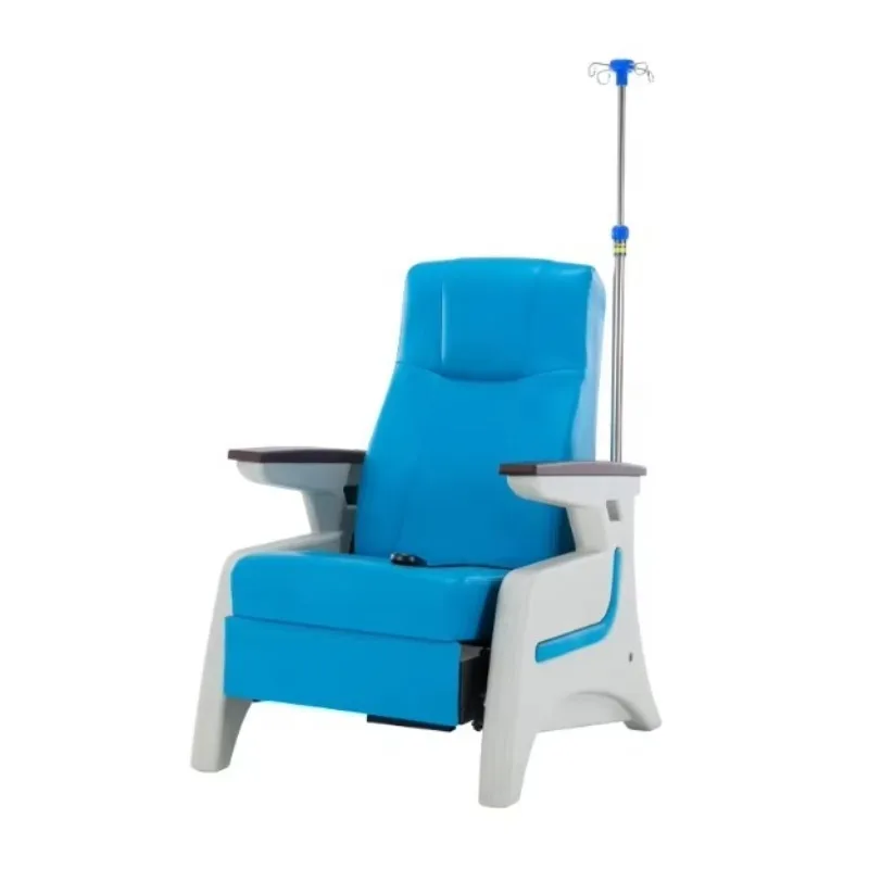 Metal PVC Leather Foldable Infusion Chairs in Hospital Clinics