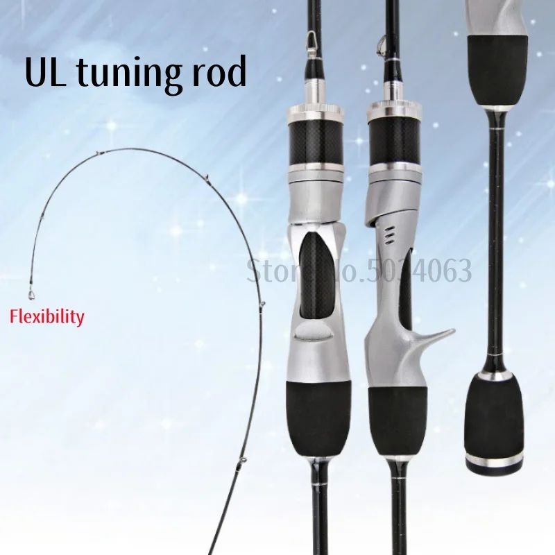 Small Bait Finesse System UL Spinning Casting Fishing Rod Carbon Fiber Ultralight 1 Pieces 1.68-1.8m 1-8g For Trout Fishing Rod