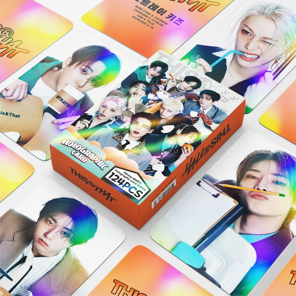 124Pcs RUN IT THIS & THAT Lomo Cards Photocards Stickers HD Fans Collection Cards Decorative Stickers Present Gifts