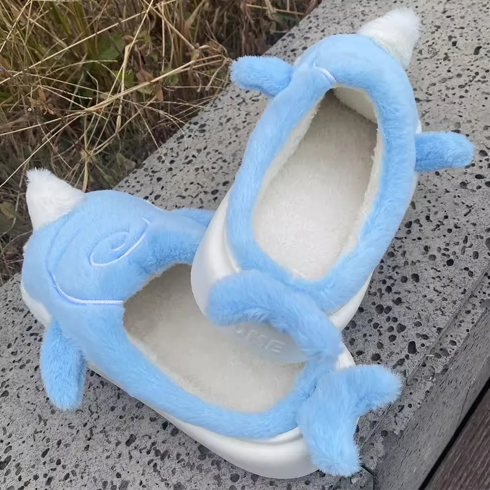 Halloween Genshin Tartaglia Odgrywanie ról Kapcie dla par Śliczne pluszowe kapcie Sky Whale Grube dno Domowe ciepłe odgrywanie ról