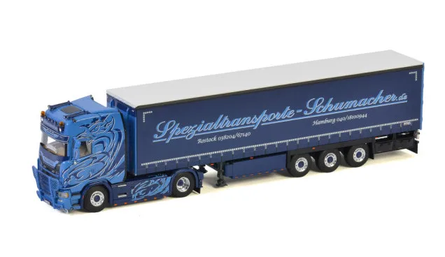 

Alloy Model WSI 1:50 Scale Sca-nia S CS20H 4x2 Axle Tractor,Curtain Tarpaulin Transport Truck Vehicle Diecast Toy Model 01-3229