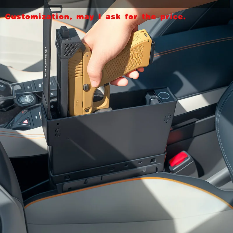 custom.Mounted Biometric Gun Safe Gun Lock Box 3 Ways Quick Access Fingerprint PIN Bedside Gun Safe