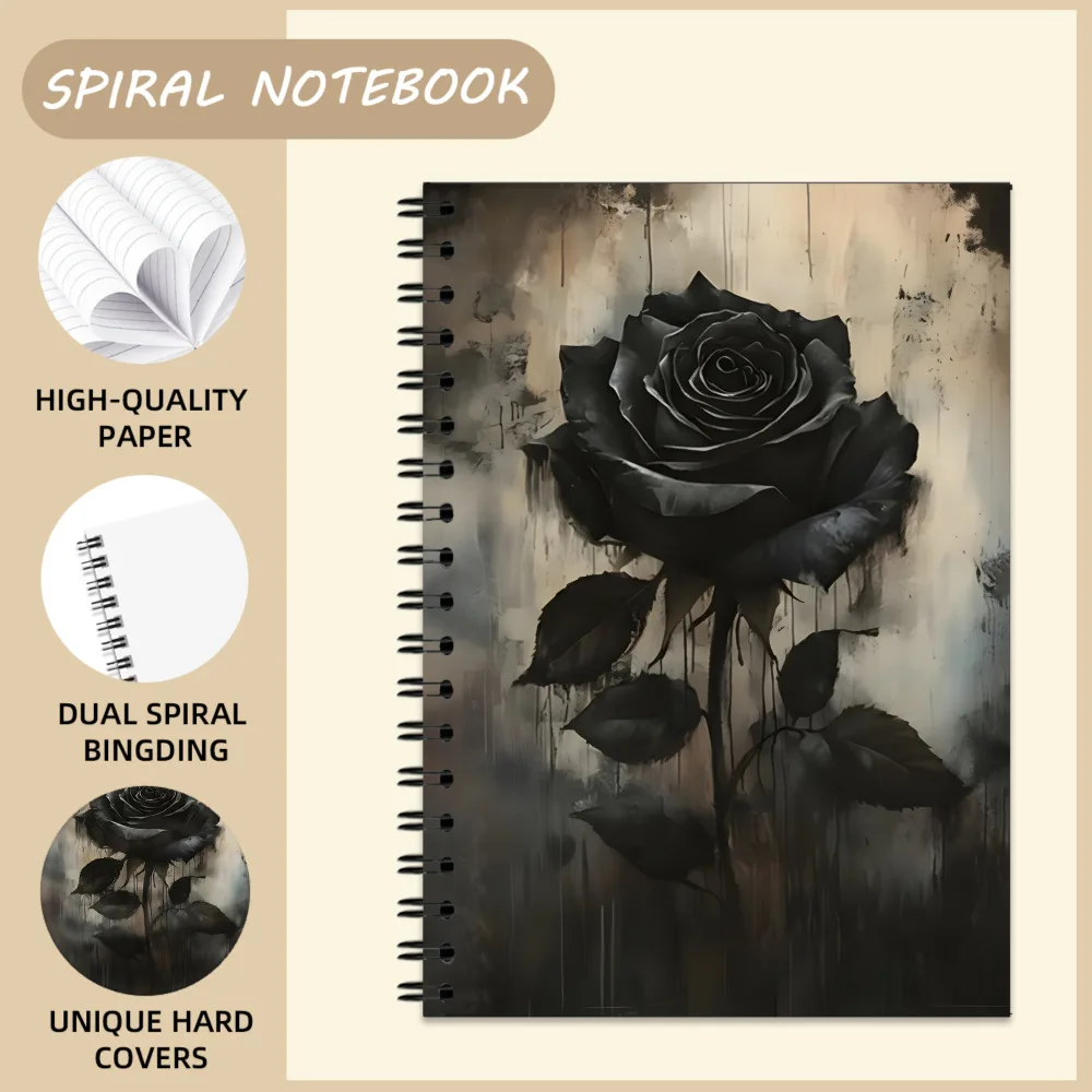 New Hot Cross-border A5 Gothic Floral Spiral Notebook, Sketchbook, Diary, Notepad & Writing Pad
