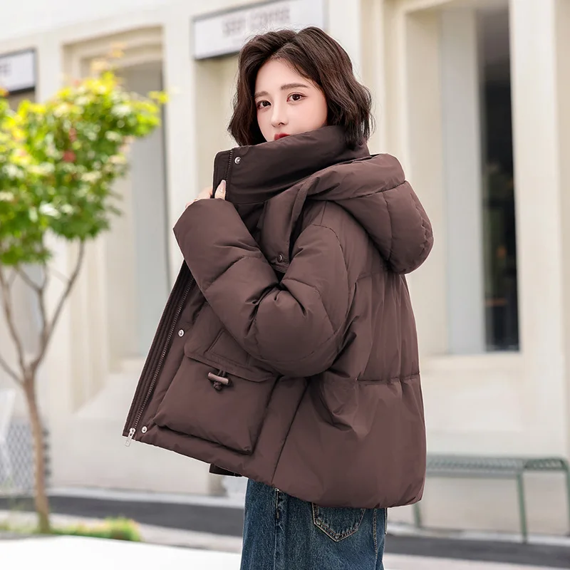 Nouveau modèle manteau rembourré en coton pour femmes routine de style court nouveau Style chinois hiver épaissir grande taille fermeture éclair à capuche Vintage