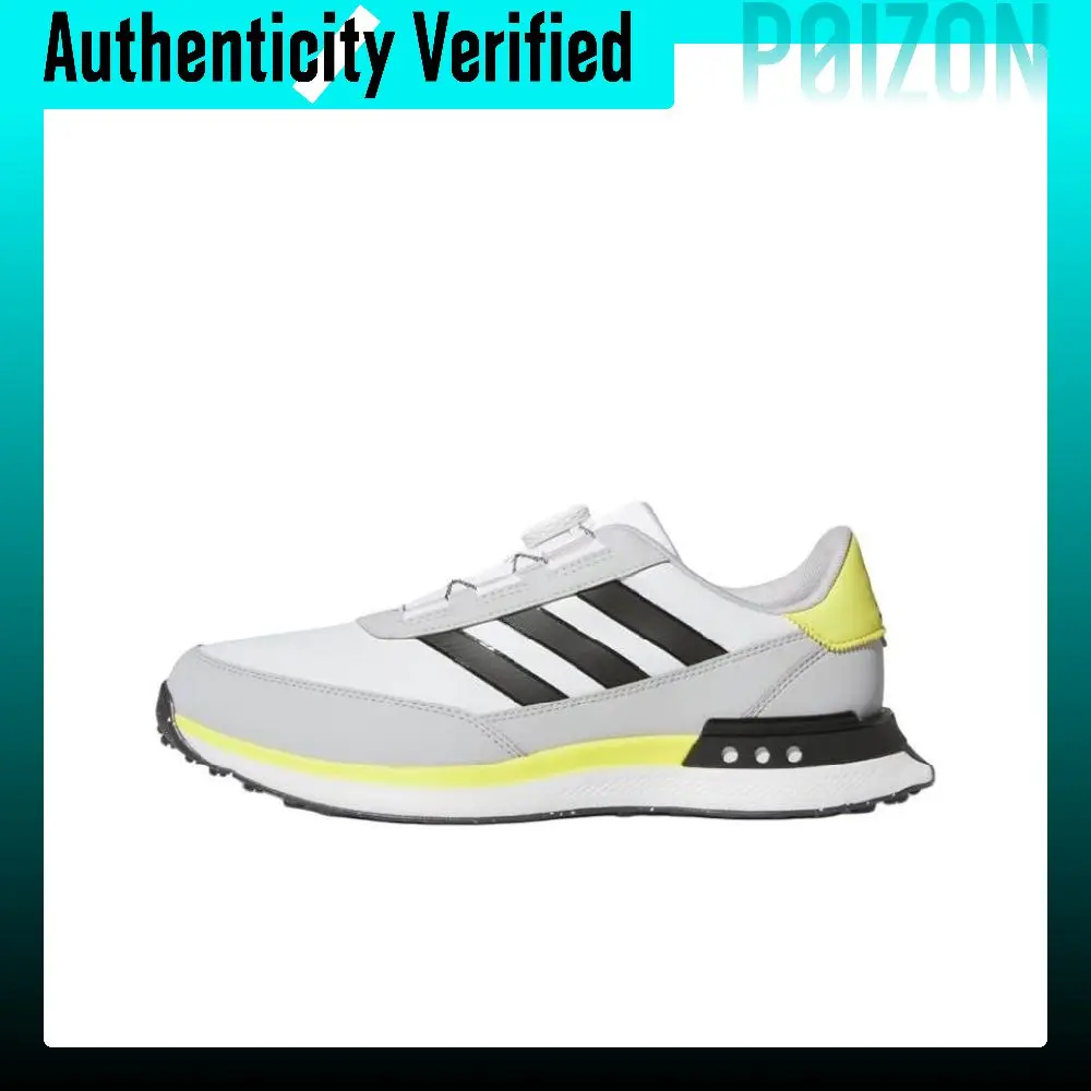 Adidas S2G SL BOA Low top Golf Shoes Men's Gray Black Yellow IH8518