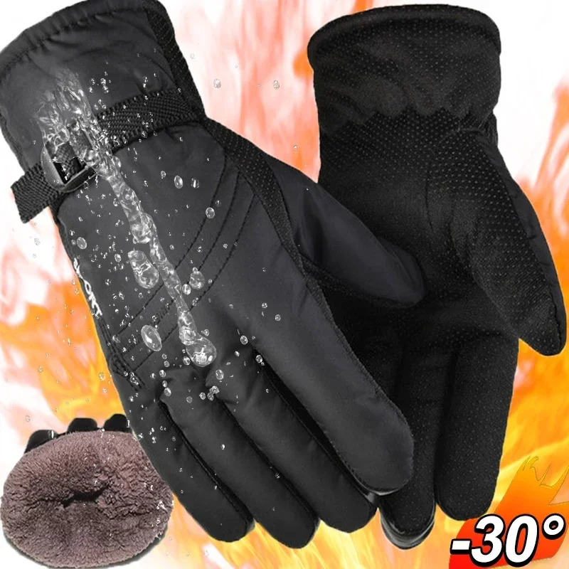 Winter Gloves For Men Women Warm Outdoor Cycling Driving Motorcycle Cold Gloves Windproof Non-Slip Womens Gloves