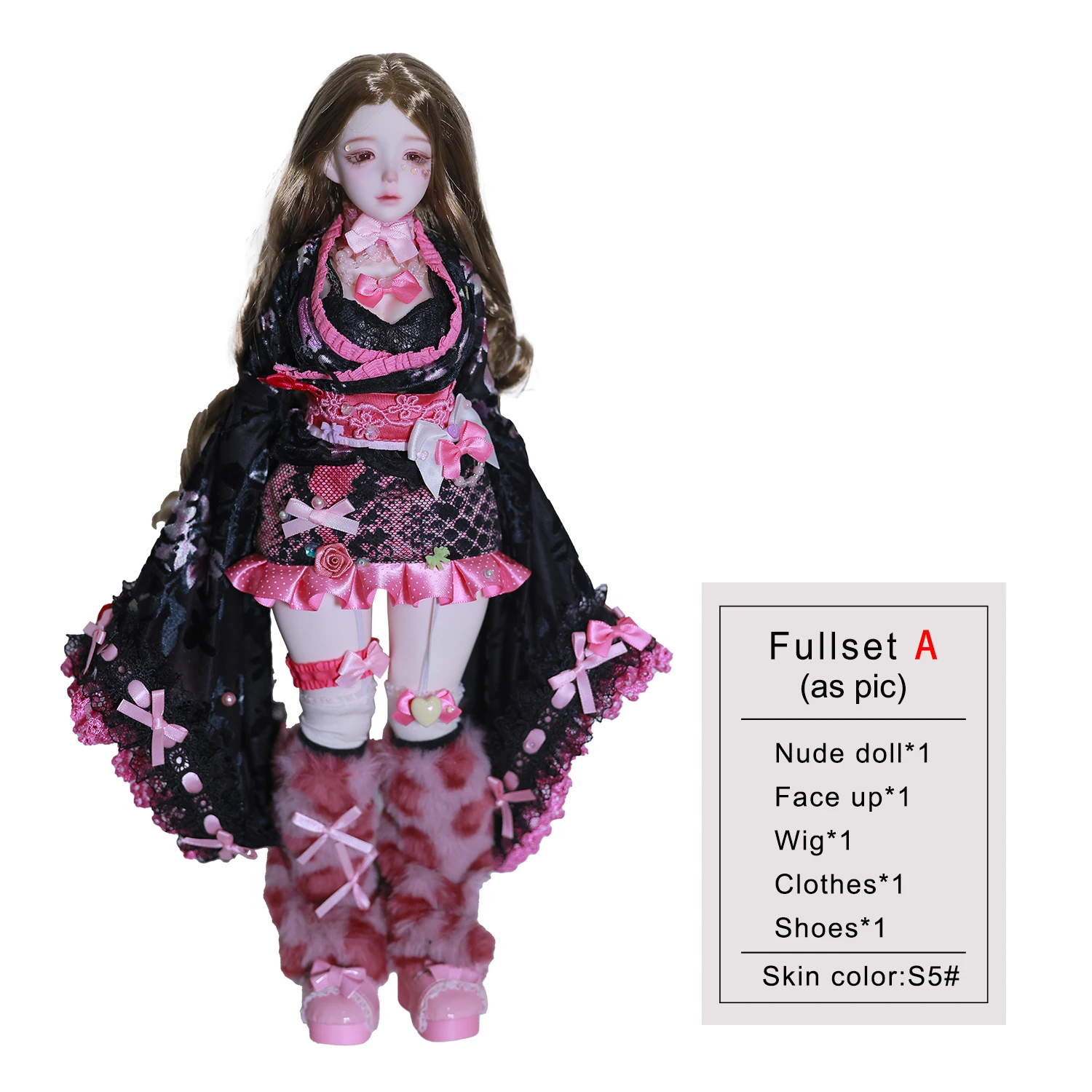 BJD pop 1/4 Elaina Y2K Shibuya Gal Retro Japanse tijdschriftstijl volledige set voor Joan Body originele pop van ShugaFairy