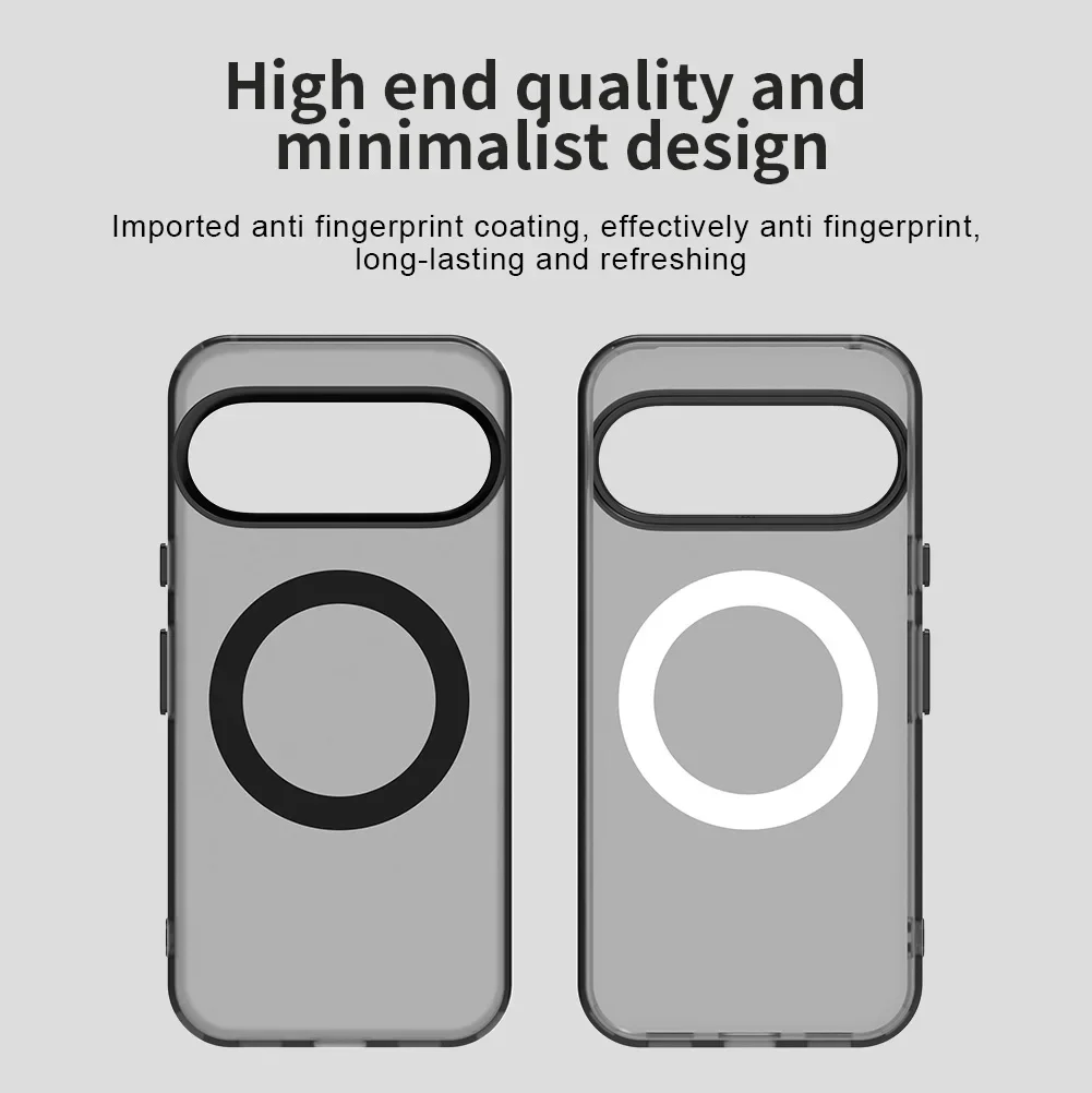 Casing Magnetik untuk Google Pixel 10 Pro XL Penutup Pengisi Daya Nirkabel Warna Permen Cangkang Transparan Coque