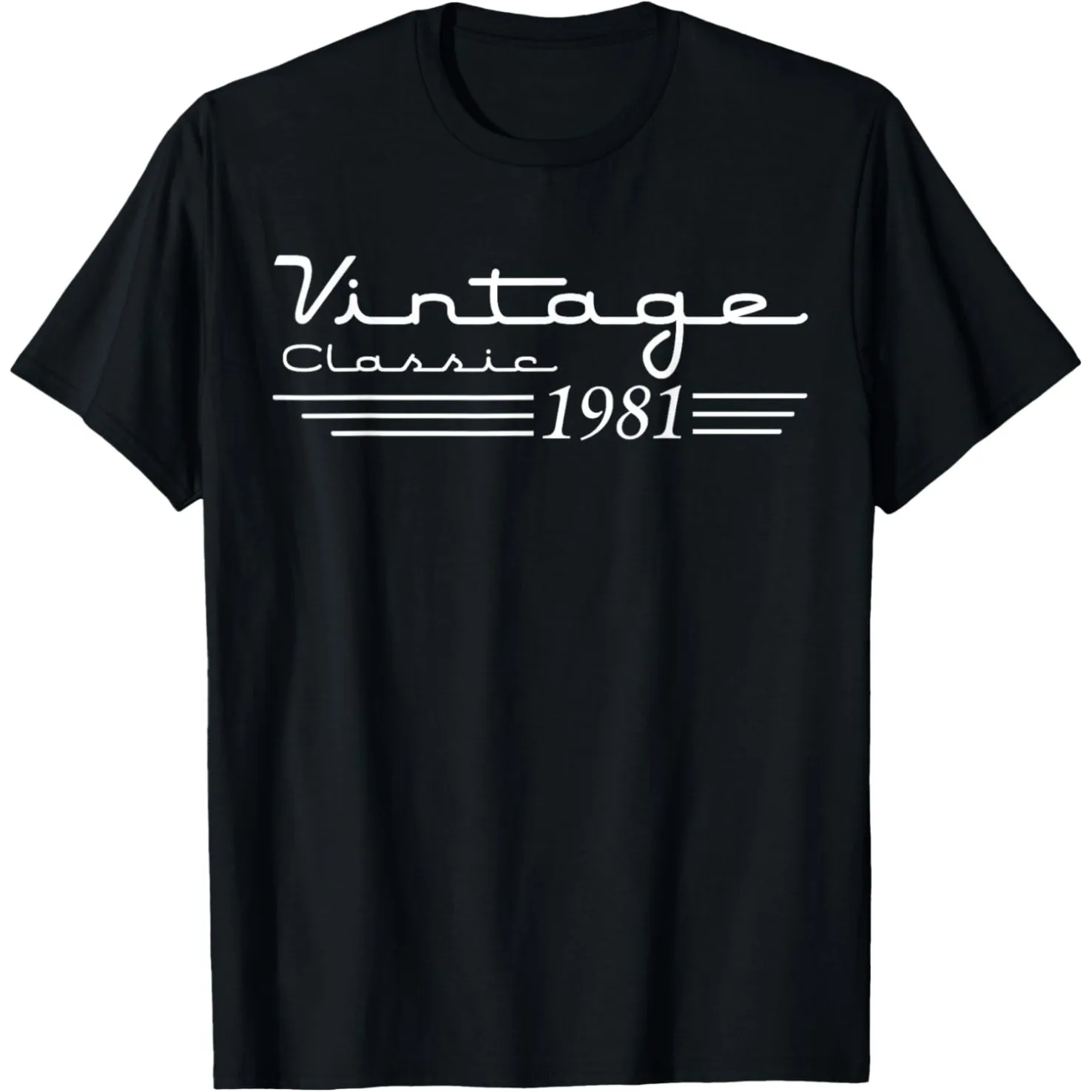 45 Jahre alt, Vintage, geboren im Jahr 1981, 45. Geburtstag, Kassetten-T-Shirt, Humor, Streetwear, T-Shirt, kurzärmelig, Unisex, lockere Kleidung – Detail 2