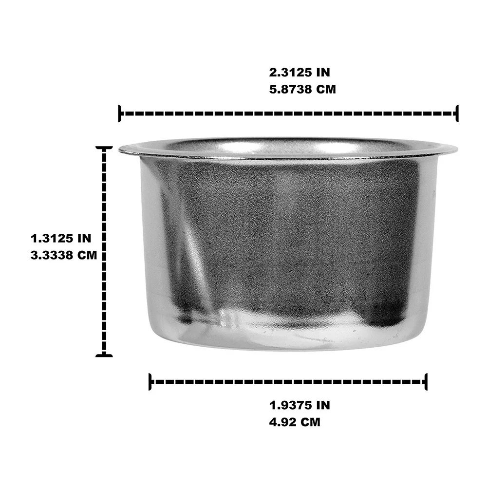 

1pc Stainless Steel Filter Basket Reusable Silver Mesh For High-Pressure Coffee Machines 4 Cup Coffee Maker