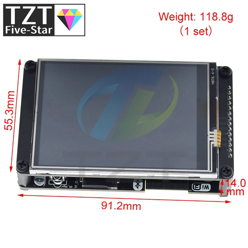 ESP32 Development Board With CH340 3.2 Inch 240x320 Multi-Touch LCD Screen Built-In Bluetooth Wifi Temperature Humidity Sensor