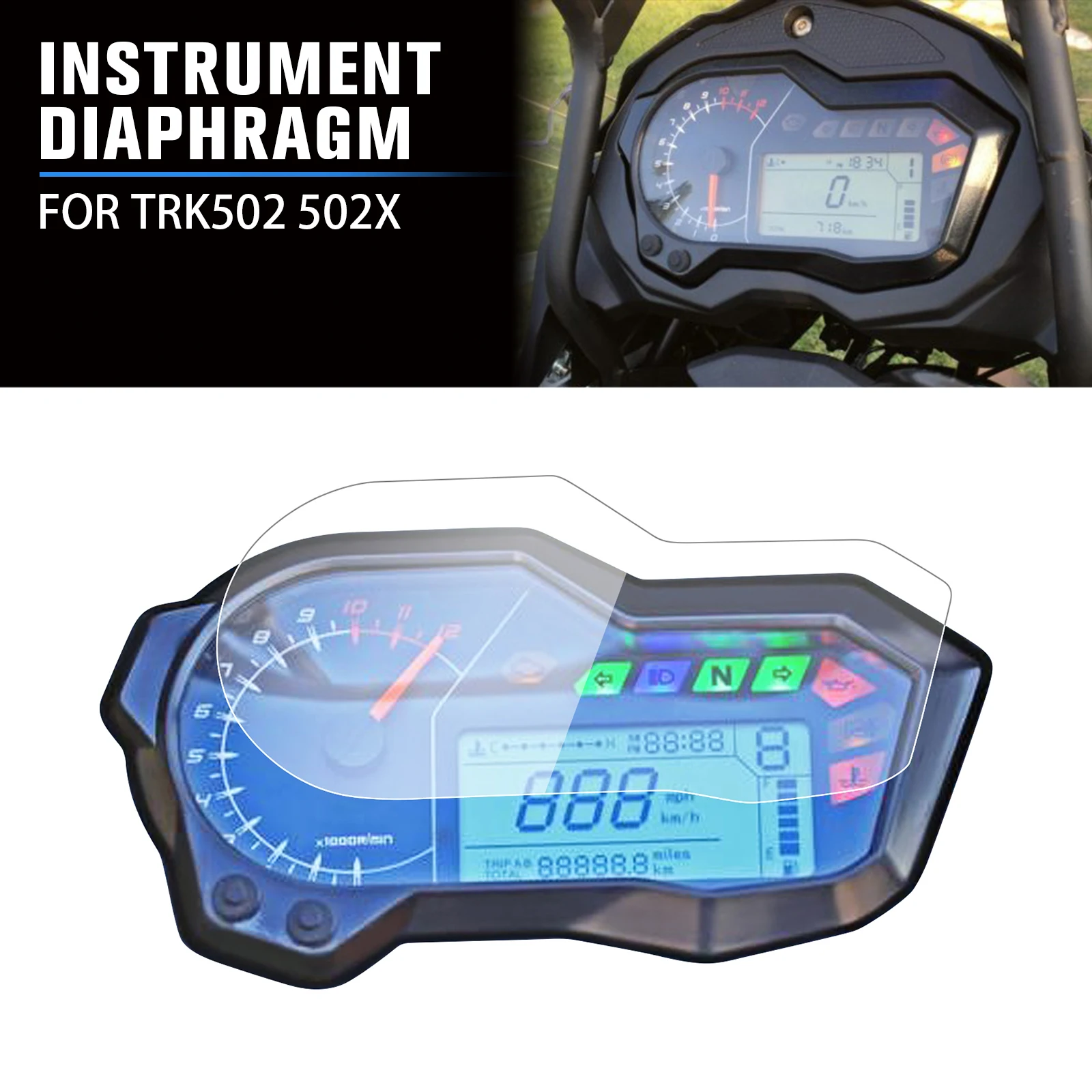 For Benelli TRK502 TRK 502X TRK 502 X 2017-2025 Scratch Protection Film Dashboard Screen Protector Speedometer Cluster Screen