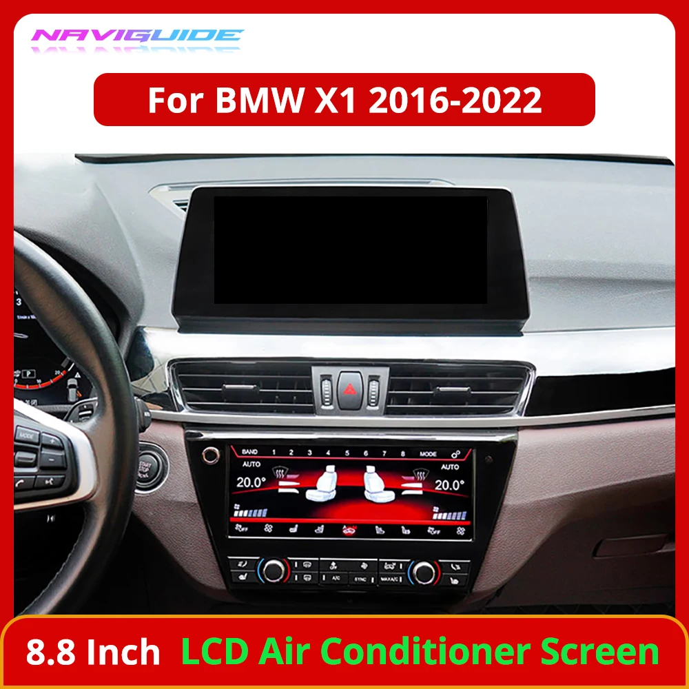 

NAVIGUIDE Air Conditioning Climate Control Screen For BMW X1 2016 2017 2018 2019 2020 2021 2022 AC Panel Touch Board LCD Digital