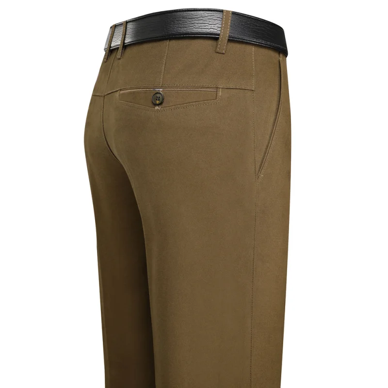 Pantaloni casual da uomo d'affari primavera e autunno elastico casual carriera formale ufficio abiti gamba dritta di fascia alta