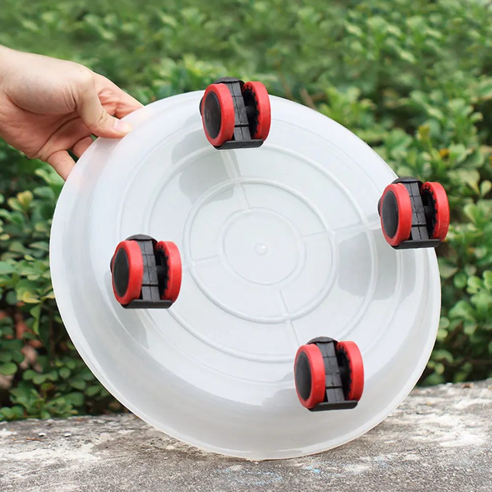 

1Pcs Thickening Tray Base for Flowerpot Round Plastic Potted Stand with Universal Wheels Garden Home Use Plant Pots
