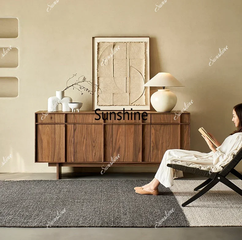 Wabi Sabi Nordic living room simple storage chest