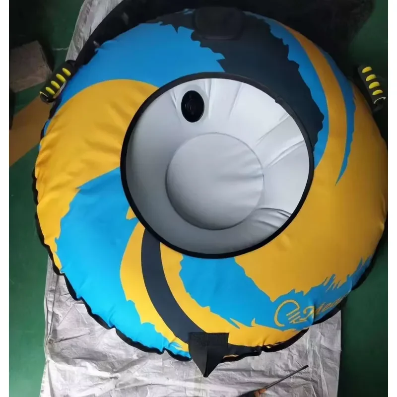 Custom Inflatable Snow Ski Circle Tube Sled for Adult Kids Popular Design Winter Outdoor Fun Durable PVC Material Inflatable