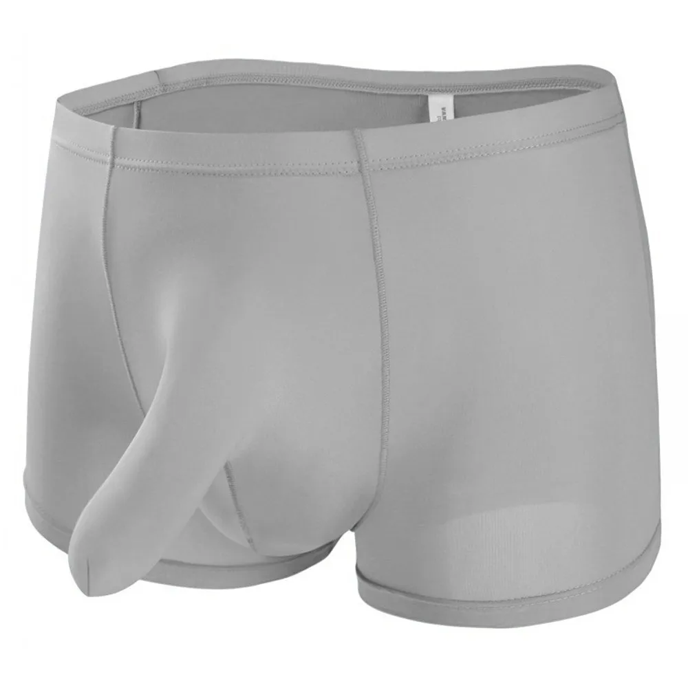 Comfortable and Stylish Men\\\\\\\'s Breathable Briefs in Solid Colors Ice Silk Fabric for Softness and Coolness