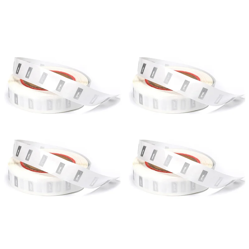 B68C 400 Buah Stiker Tag NFC dengan Chip NTAG213 Stiker NFC Kosong Label Perekat Tag RFID Memori 144 Byte Dapat Ditulis Ulang